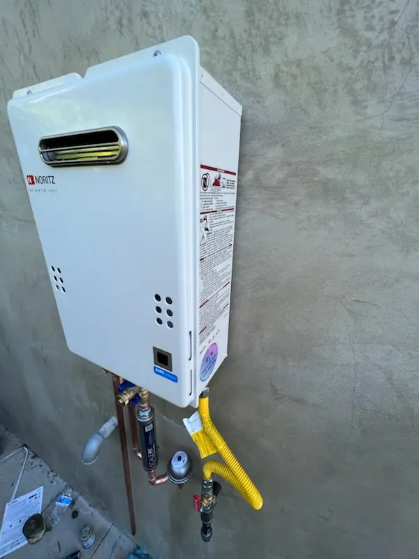 Tankless water heater installation for Trenton Mill homes